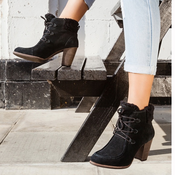 UGG Shoes - UGG Australia Black Analise Wool High Heel Winter